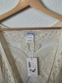 NEW Long Lace Boho Kimono (L)