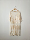NEW Long Lace Boho Kimono (L)