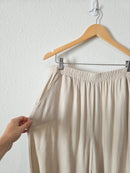 Zenana Wide Leg Linen Blend Pants (XL)