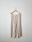 Zenana Wide Leg Linen Blend Pants (XL)