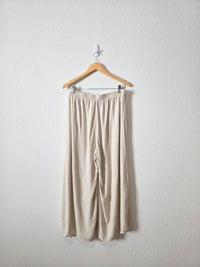 Zenana Wide Leg Linen Blend Pants (XL)