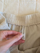Zenana Wide Leg Linen Blend Pants (XL)