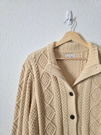 LL Bean Cable Knit Cotton Sweater (L)