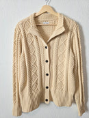 LL Bean Cable Knit Cotton Sweater (L)