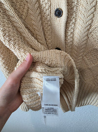LL Bean Cable Knit Cotton Sweater (L)