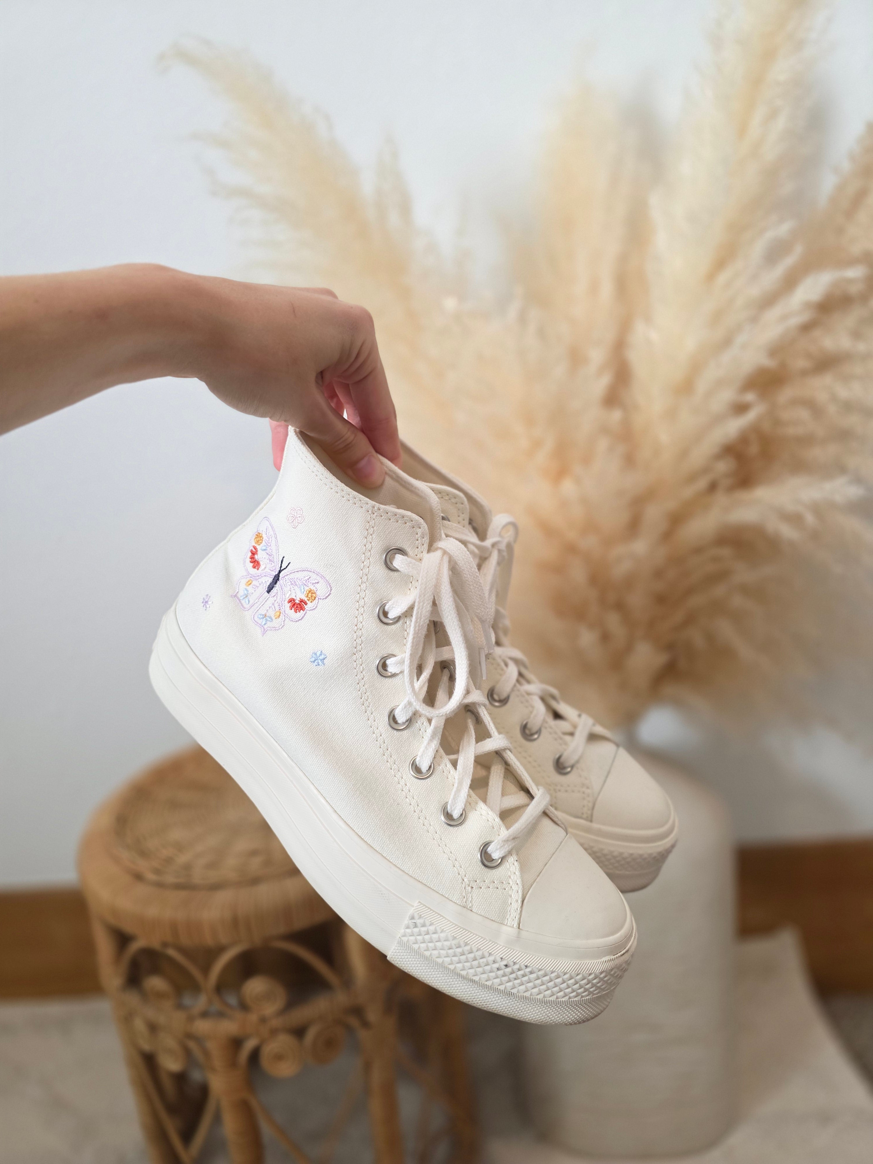 Converse High Top Butterfly Sneakers (9)