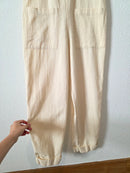 Gentle Fawn Cream Cotton Overalls (S)