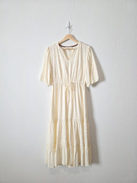 Floral Embroidered Midi Dress (S)