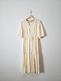 Floral Embroidered Midi Dress (S)