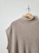Oversized Turtleneck Sweater Top (M)