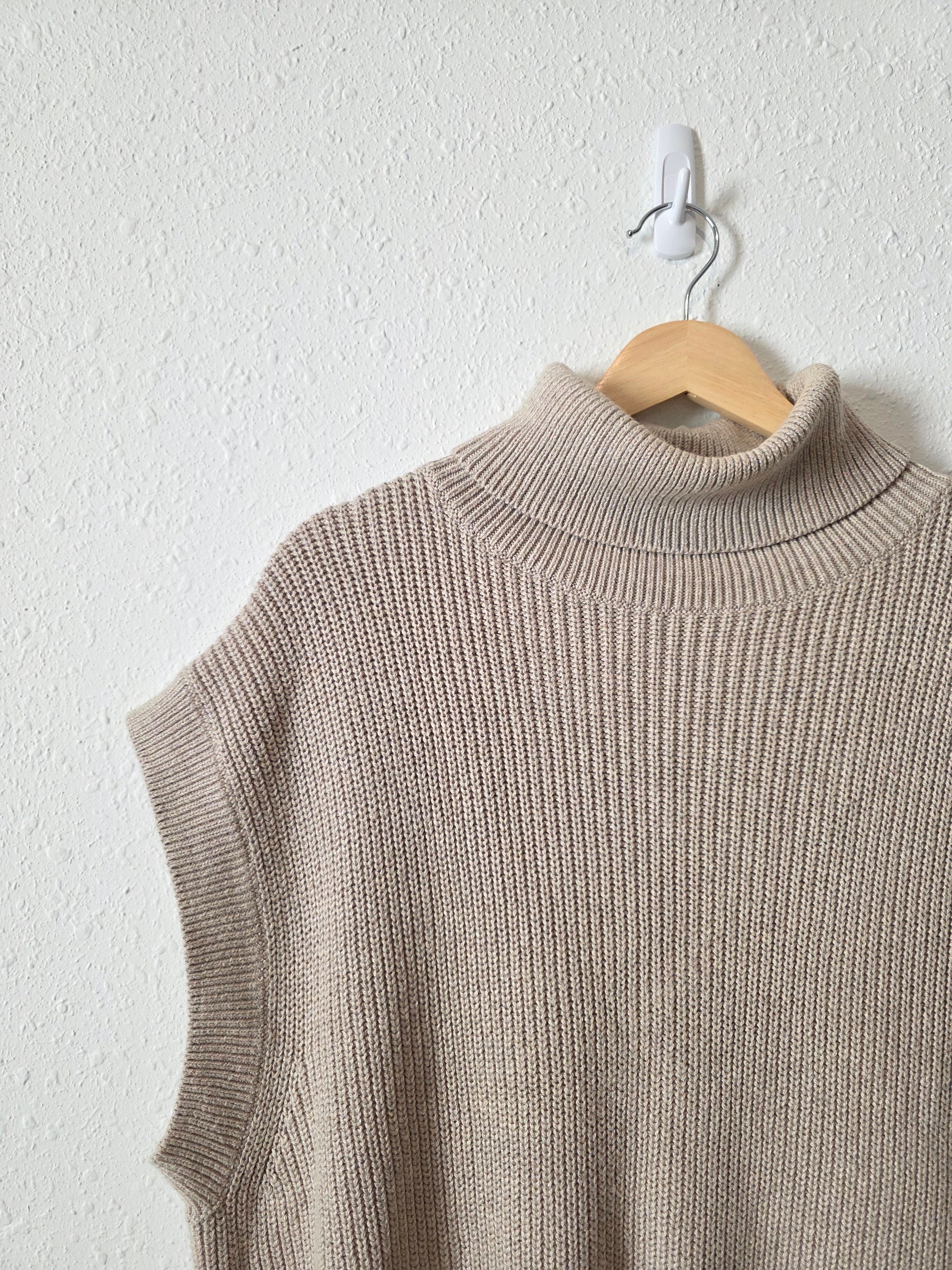 Oversized Turtleneck Sweater Top (M)