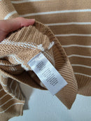 Neutral Striped Boxy Sweater (L)