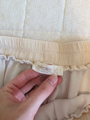Cream Ruffle Maxi Skirt (L)