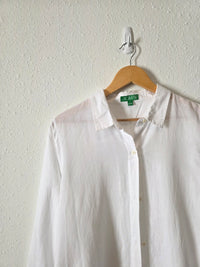 J.Crew Linen Cotton Button Up (L)