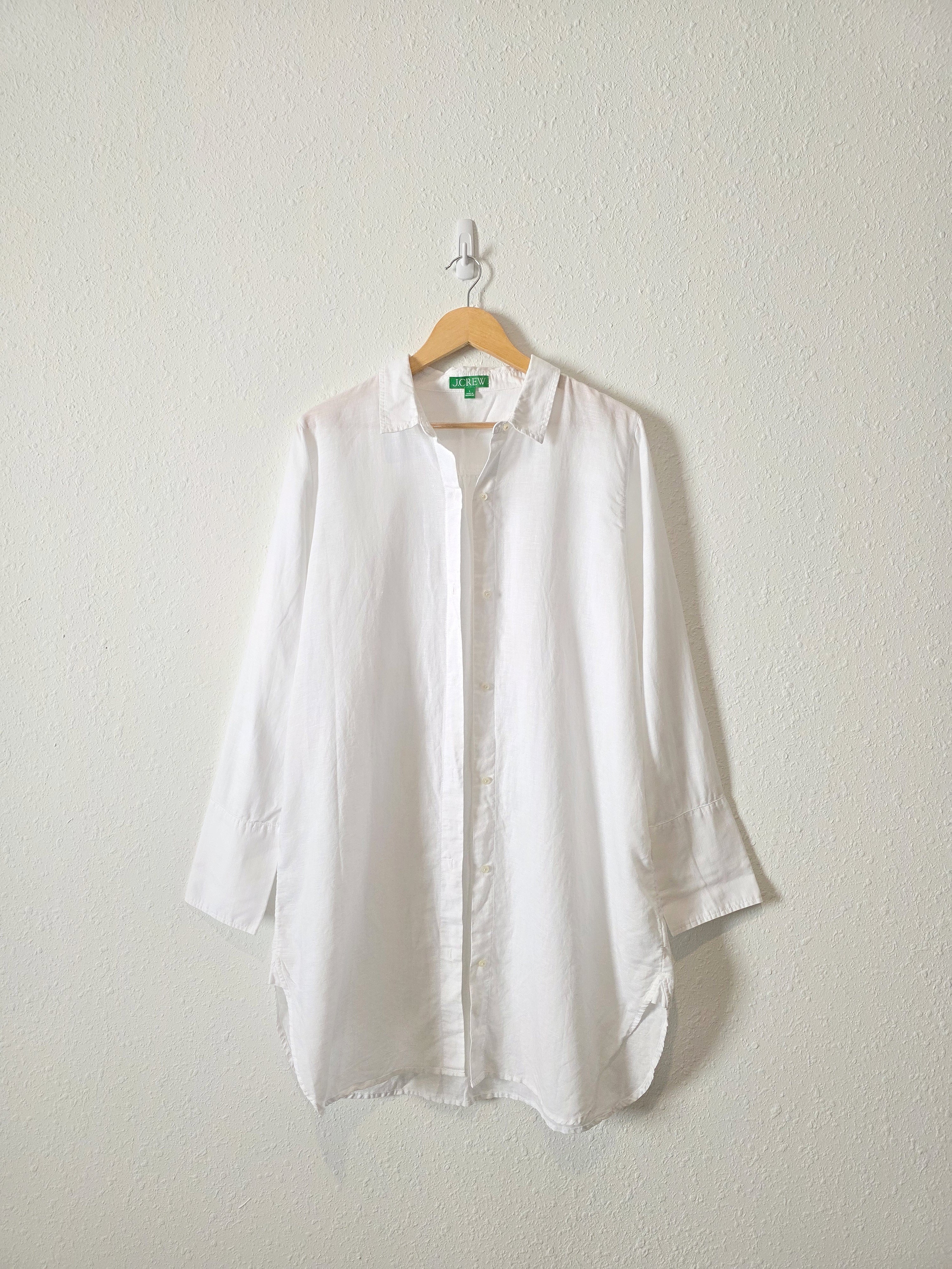 J.Crew Linen Cotton Button Up (L)