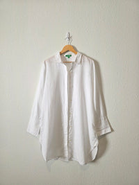 J.Crew Linen Cotton Button Up (L)