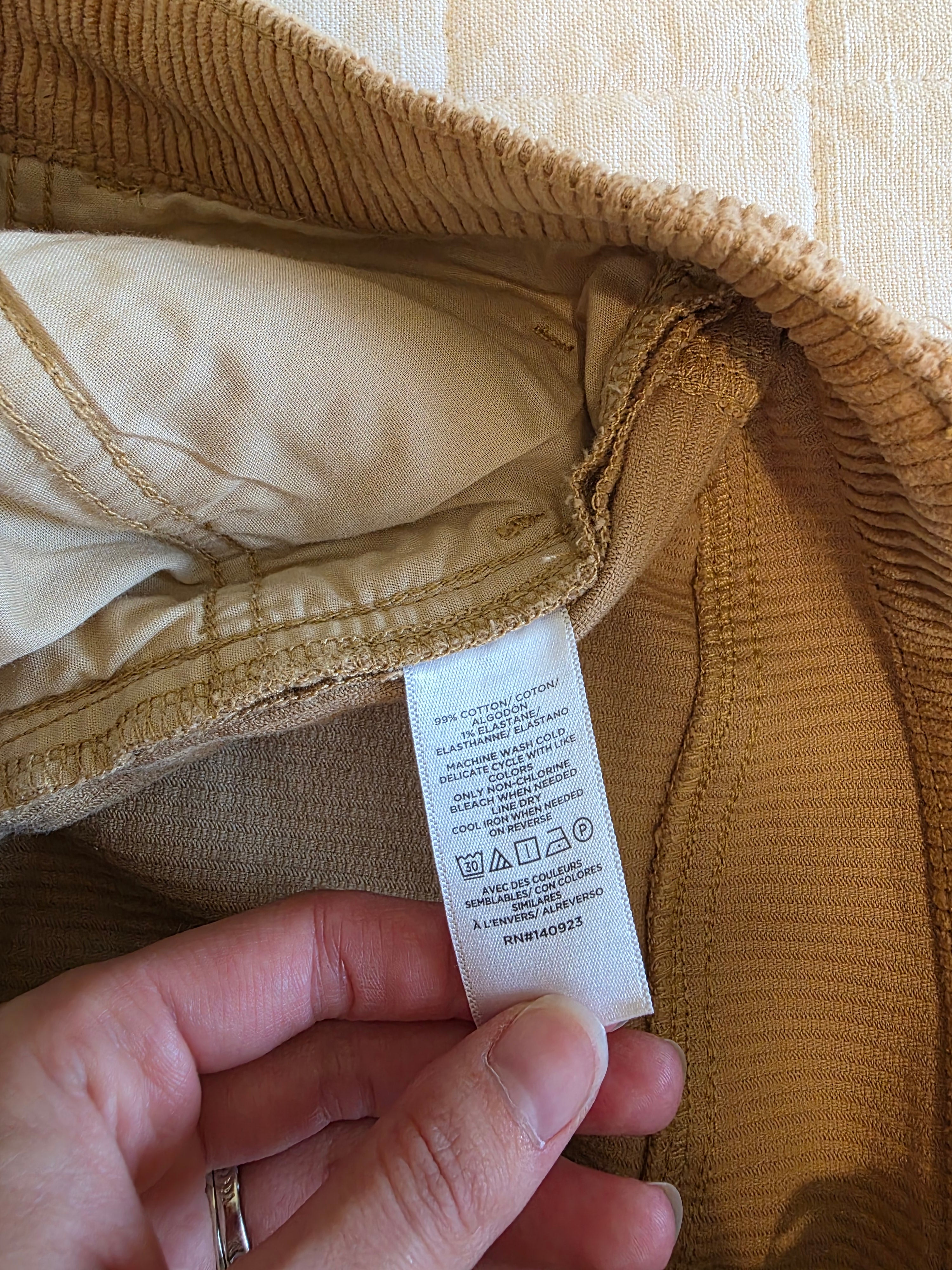 Loft Corduroy Straight Jeans (25/0)
