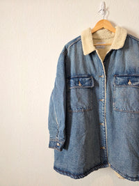 NEW Sherpa Lined Denim Jacket (4X)