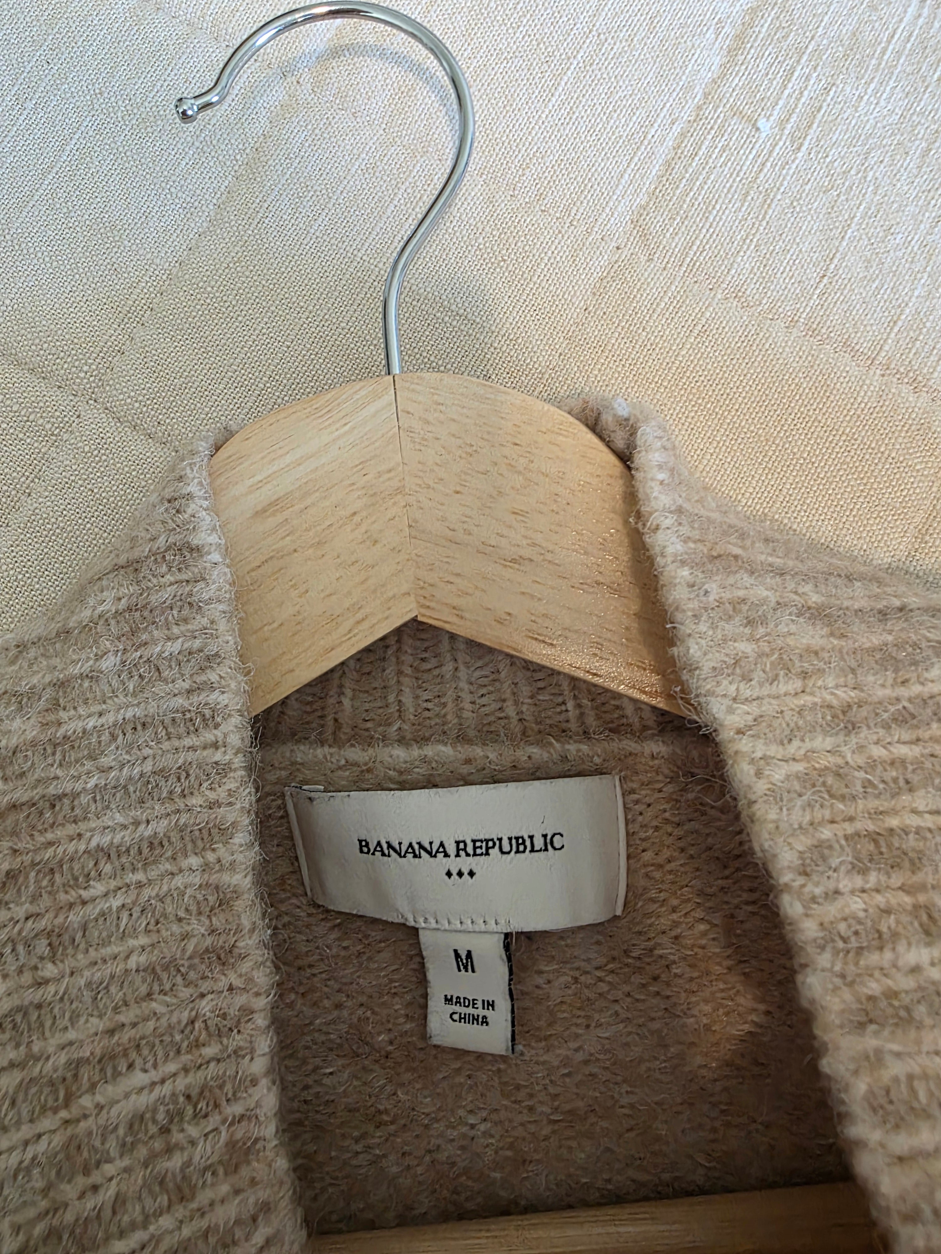 Banana Republic Fuzzy Mockneck Sweater (S)