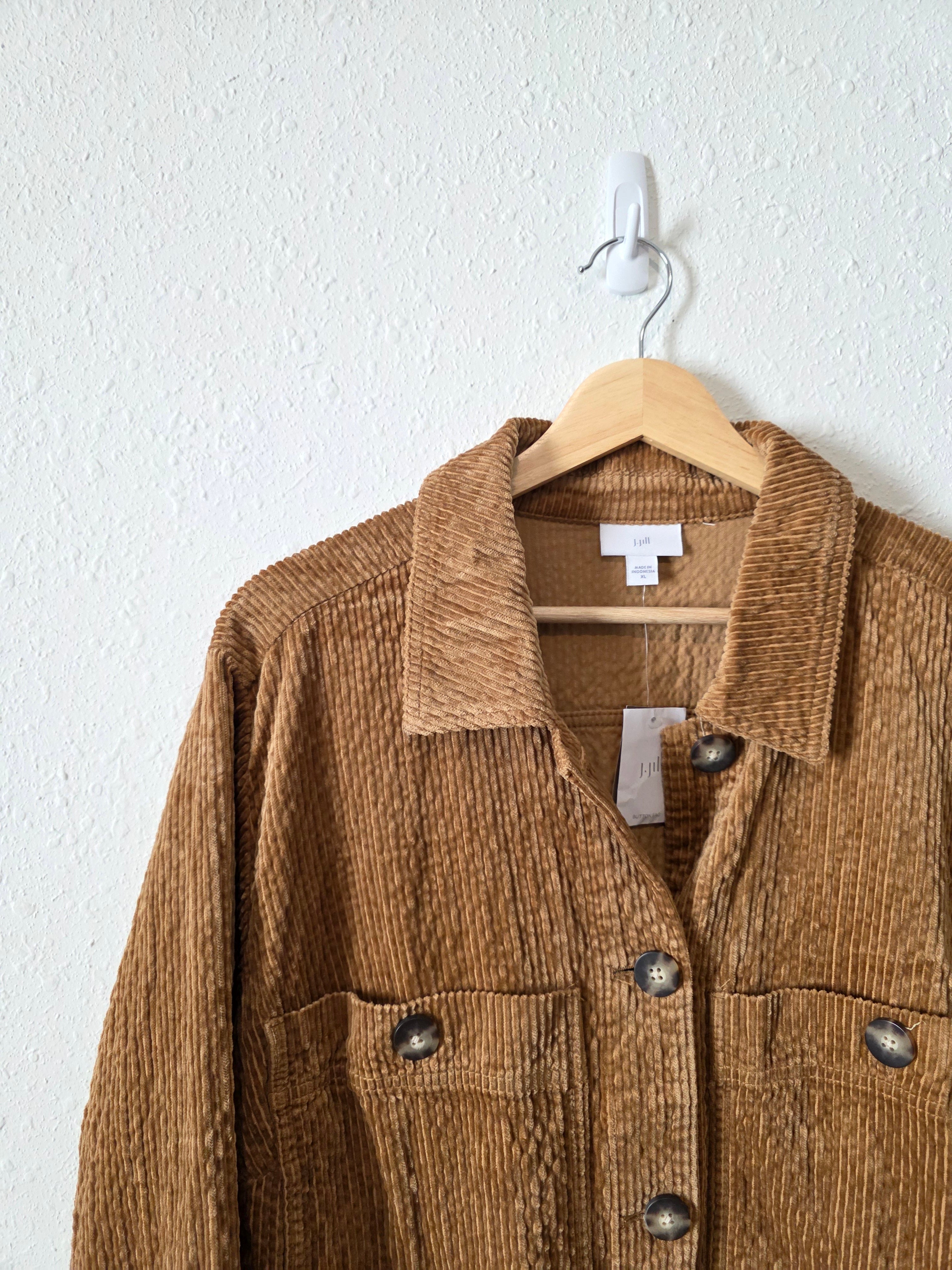 NEW Brown Cord Shirt Jacket (XL)