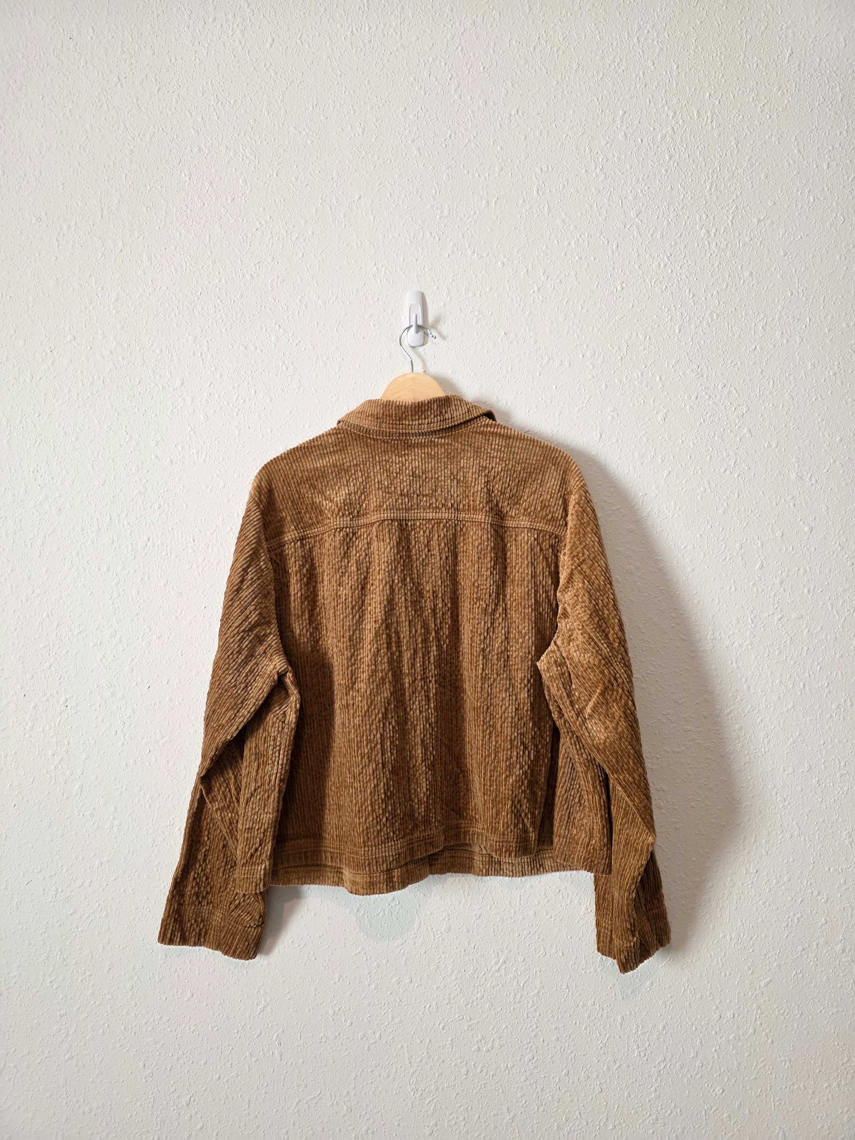 NEW Brown Cord Shirt Jacket (XL)