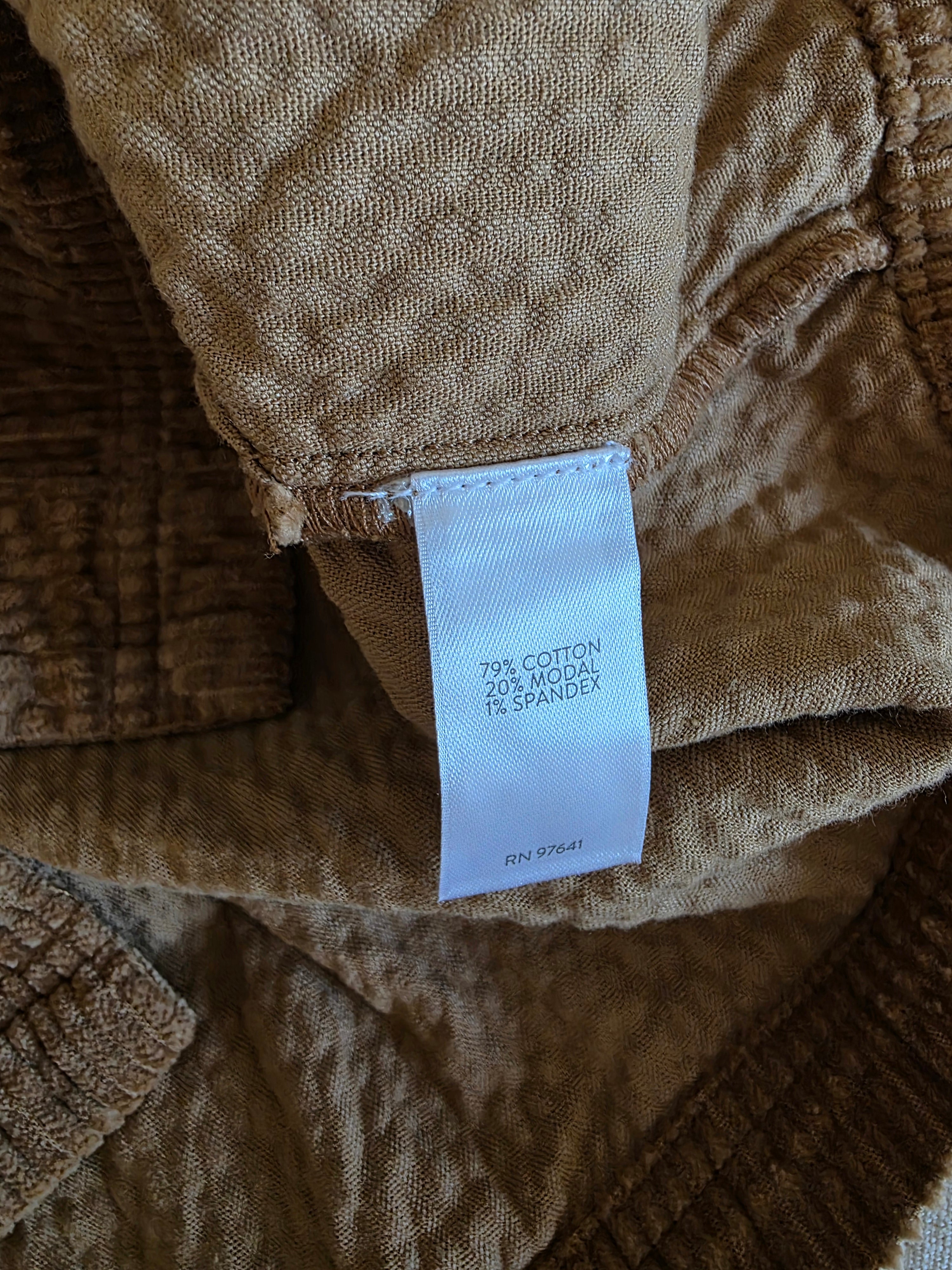 NEW Brown Cord Shirt Jacket (XL)