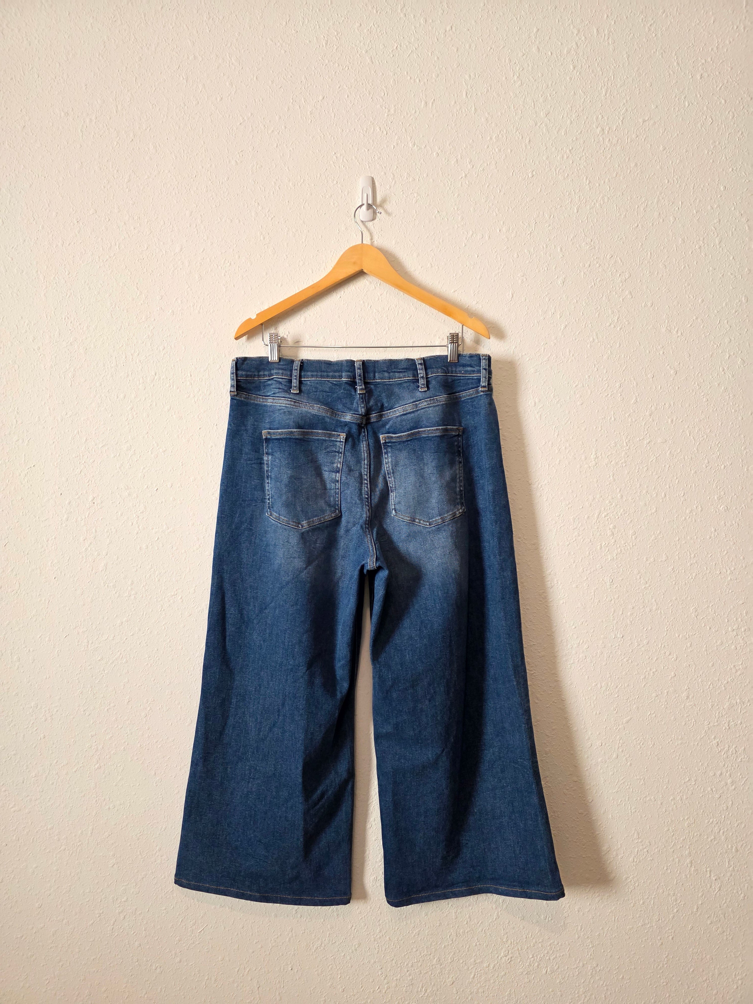 Boden Wide Leg Crop Jeans (32)