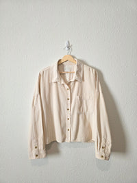 Cream Corduroy Button Up (XL)