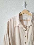 Cream Corduroy Button Up (XL)