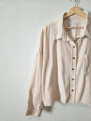 Cream Corduroy Button Up (XL)