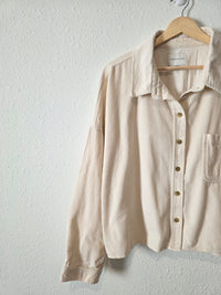 Cream Corduroy Button Up (XL)