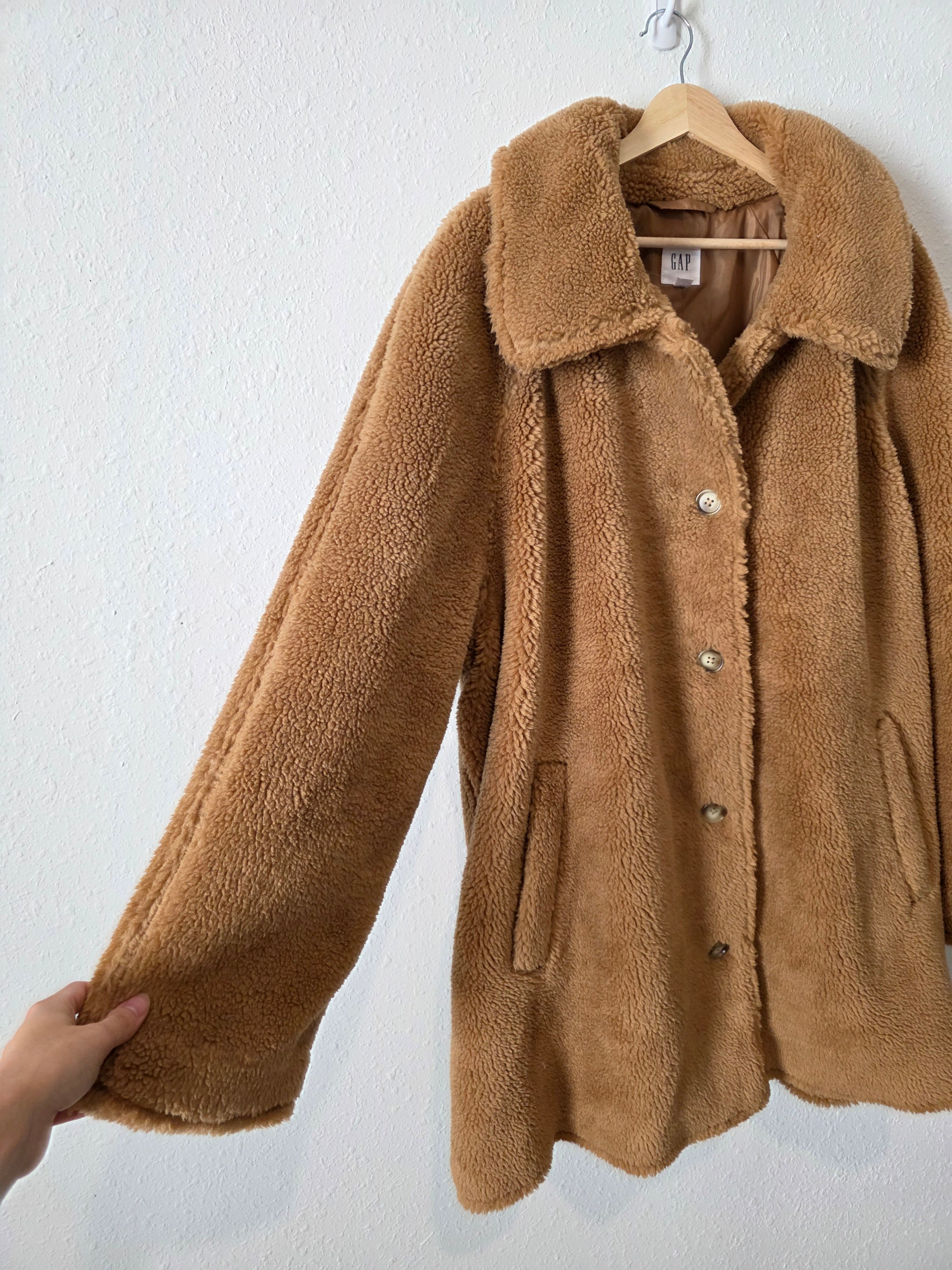 Gap Camel Sherpa Coat (XXL)