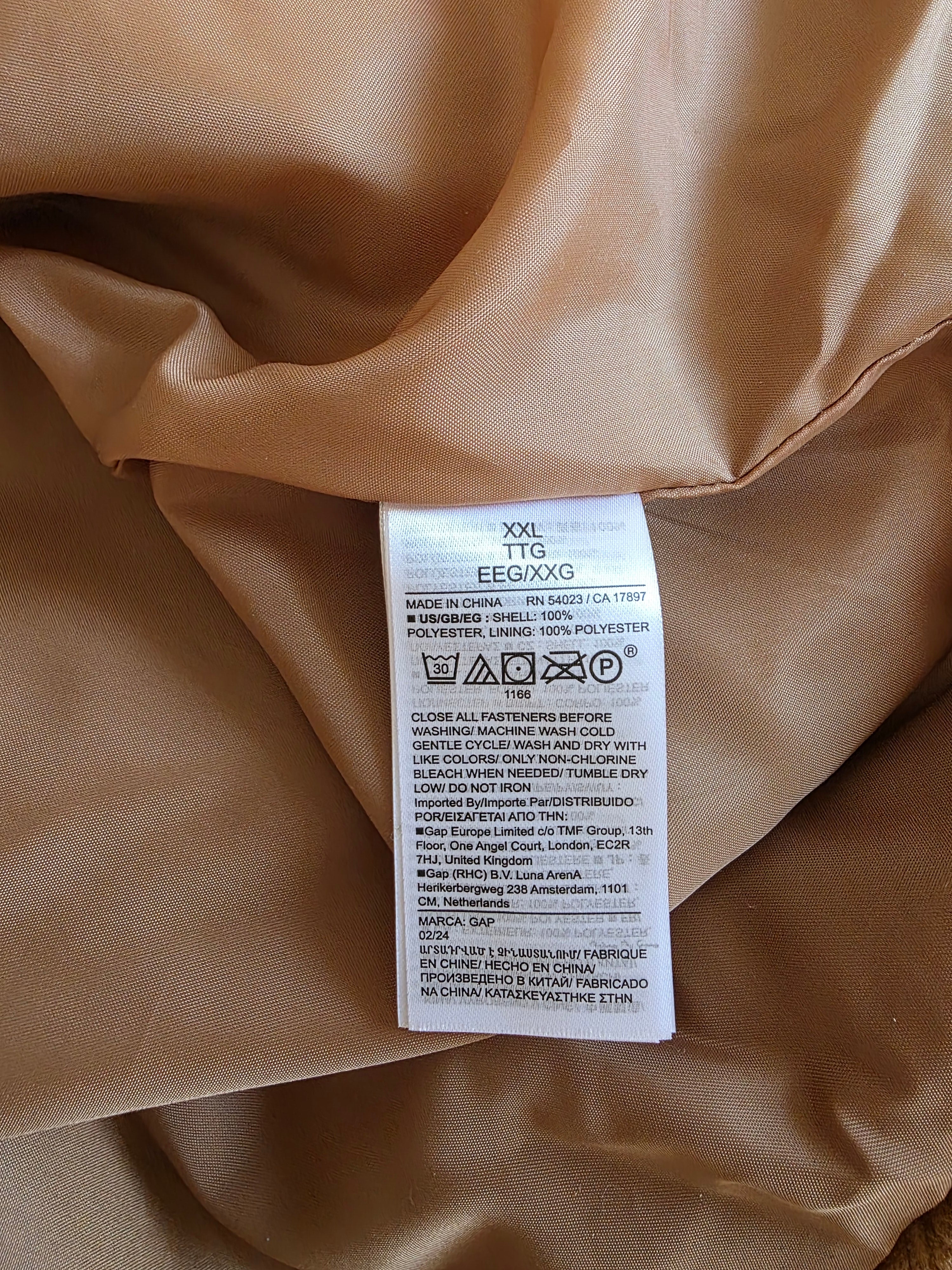 Gap Camel Sherpa Coat (XXL)