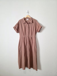 Evereve Cotton Gauze Midi Dress (L)