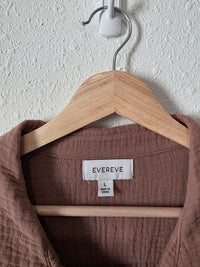 Evereve Cotton Gauze Midi Dress (L)
