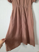 Evereve Cotton Gauze Midi Dress (L)