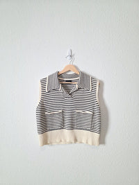 Miou Muse Striped Sweater Vest (M)