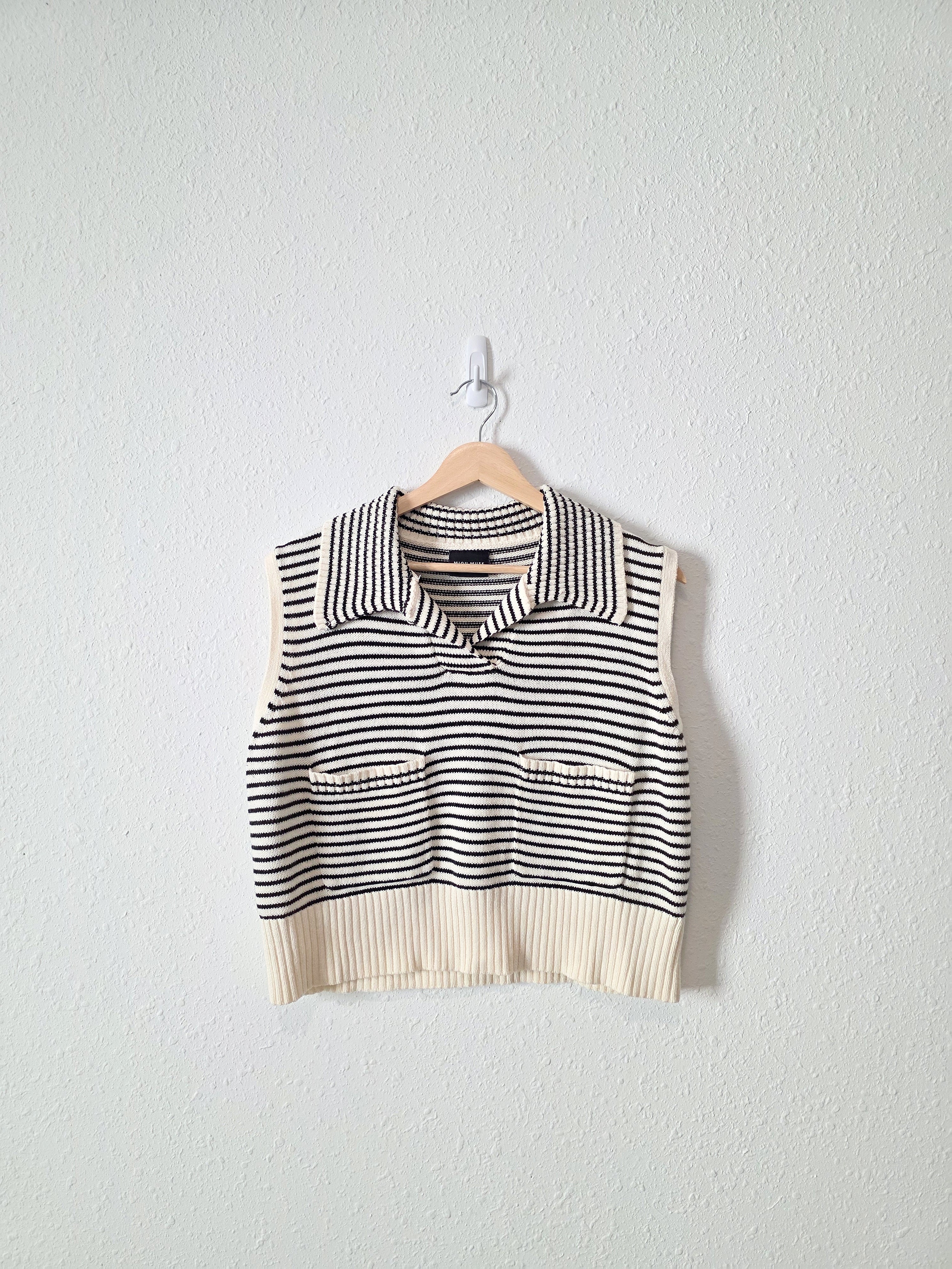 Miou Muse Striped Sweater Vest (M)