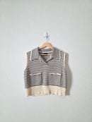 Miou Muse Striped Sweater Vest (M)