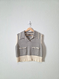 Miou Muse Striped Sweater Vest (M)