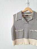 Miou Muse Striped Sweater Vest (M)