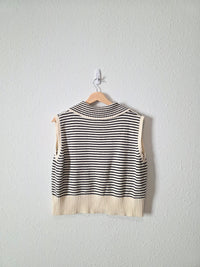 Miou Muse Striped Sweater Vest (M)