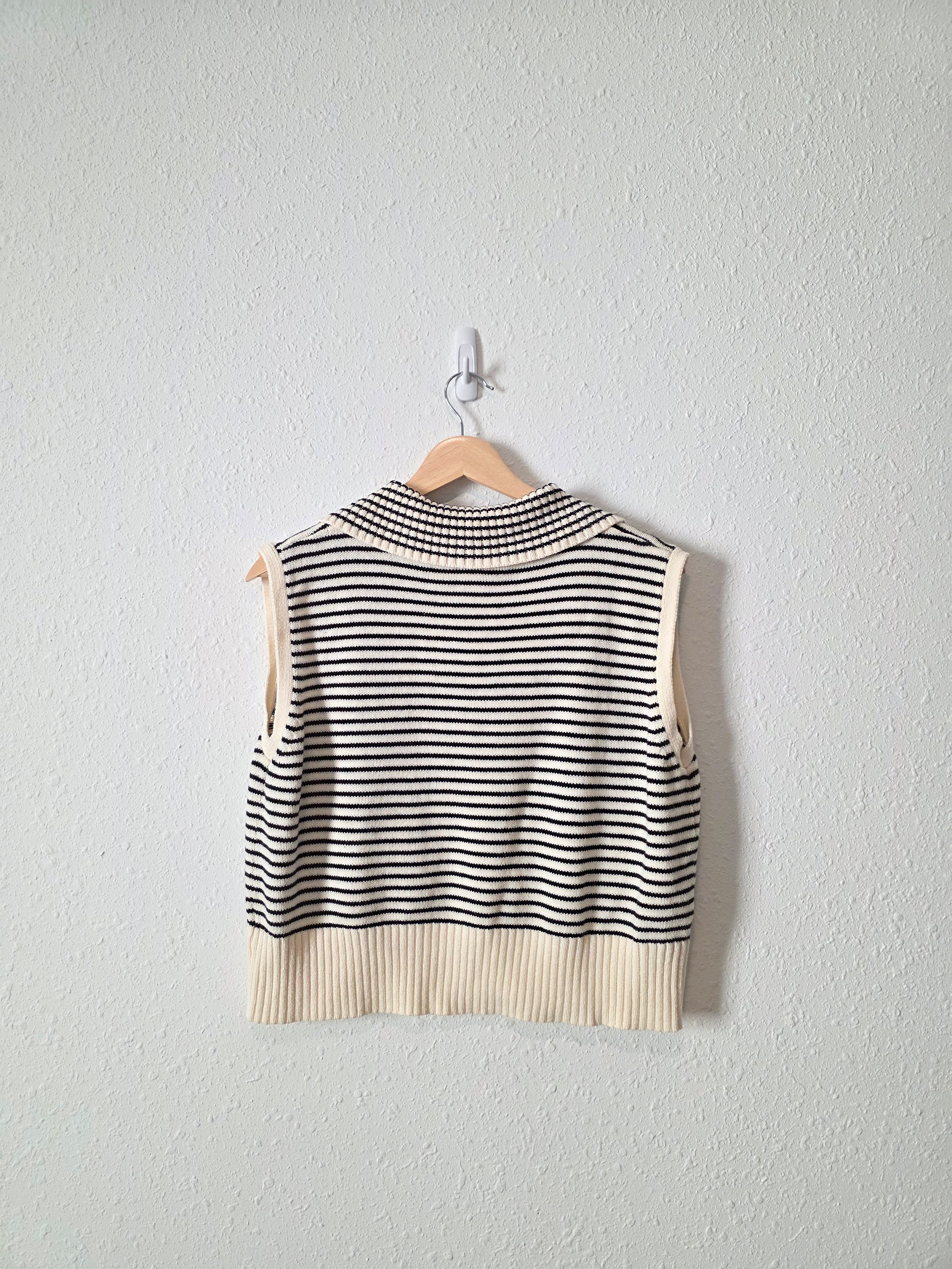 Miou Muse Striped Sweater Vest (M)