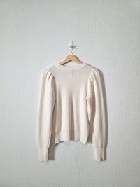 Evereve Puff Sleeve Sweater (XS)