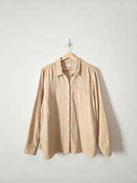 J.Crew Oversized Gauze Button Up (XL)