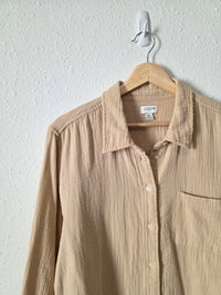 J.Crew Oversized Gauze Button Up (XL)