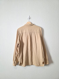 J.Crew Oversized Gauze Button Up (XL)