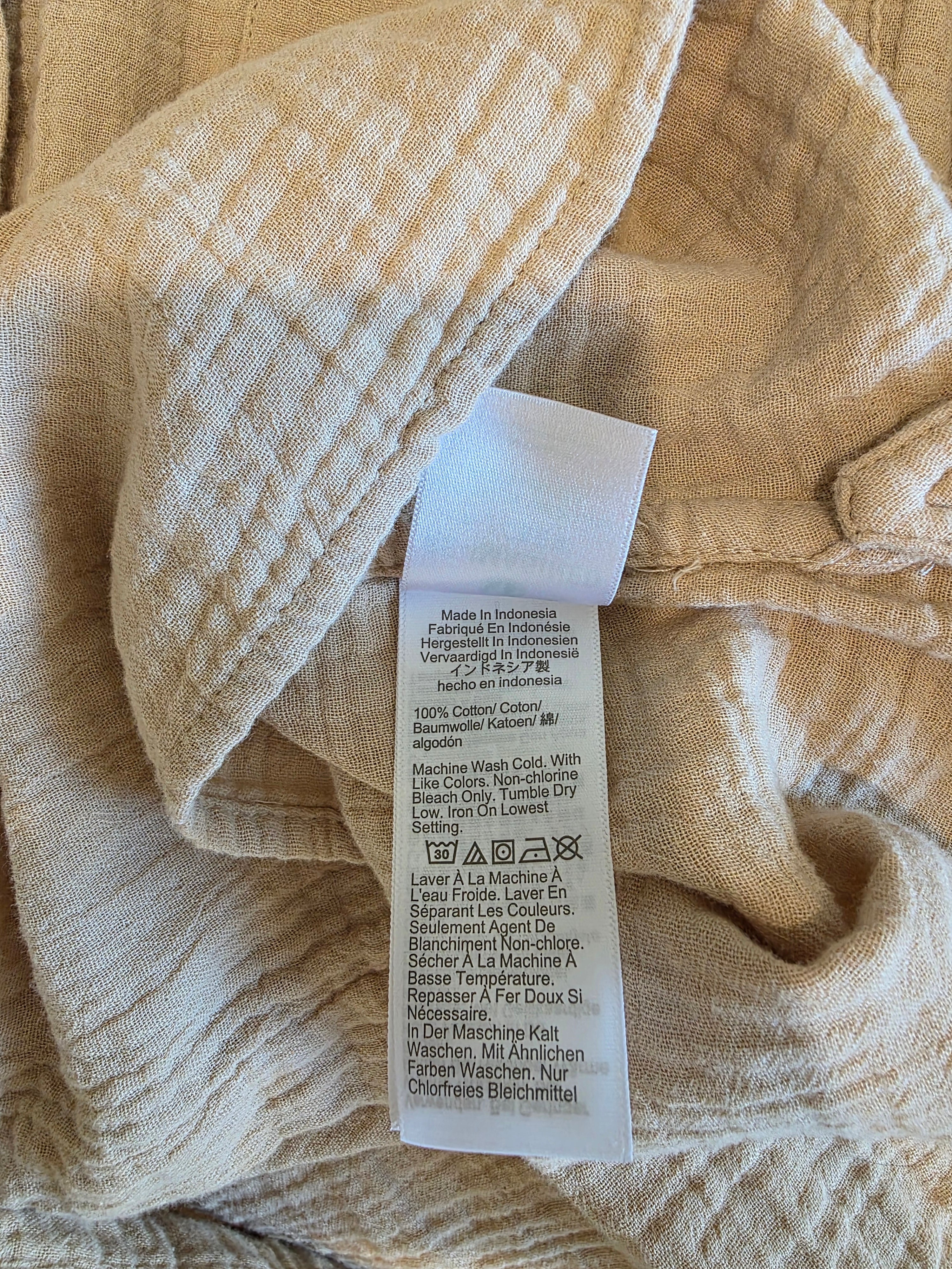 J.Crew Oversized Gauze Button Up (XL)