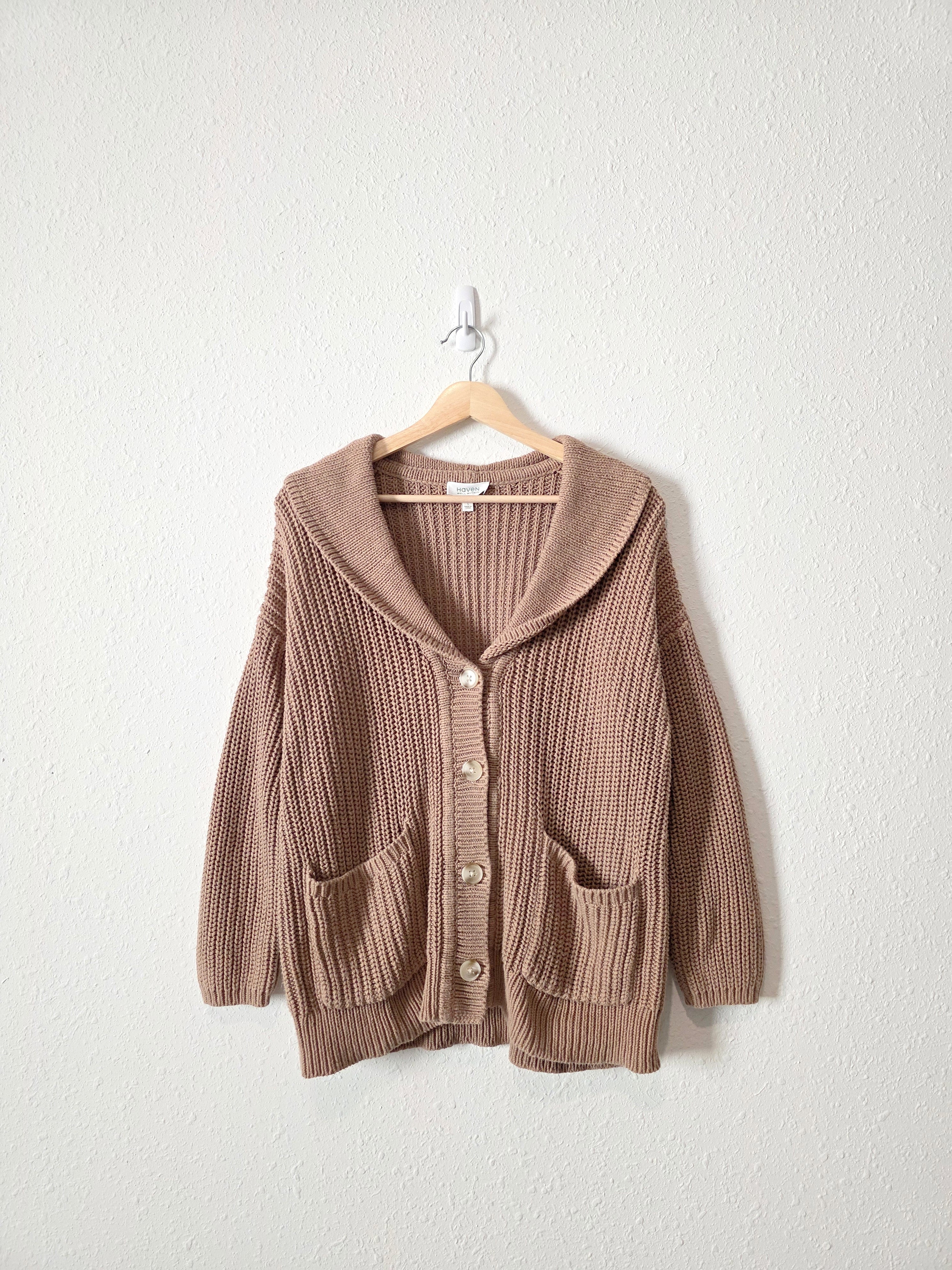 Haven Chunky Cardigan Sweater (S)