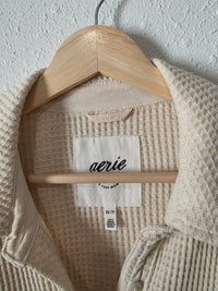 Aerie Oversized Waffle Shirt Jacket (XS)
